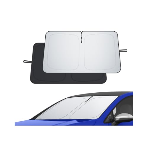 ECOZEN Pare Soleil Voiture Pliable Pare Brise Avant sur Mesure pour VW Golf 8 8.5 2020-2026, Tissu épais, Anti UV Réfléchissant Protecteur avec Sac De Rangement VW...