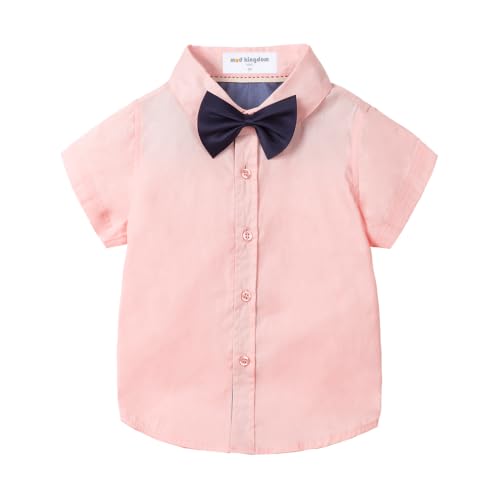 Image of Mud Kingdom Little Boys Dress Shirts Short Sleeve Cute Summer