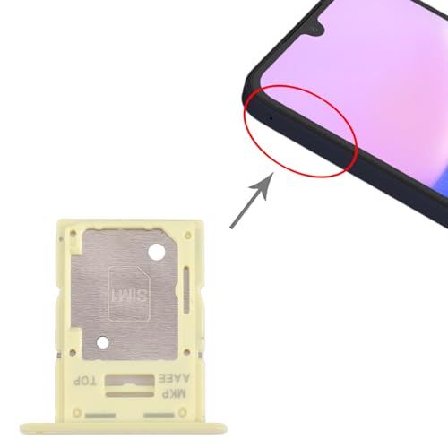 Image of Original SIM Card Tray + SIM /Micro SD Card Tray Compatible with Samsung Galaxy A15 4G SM-A155F (Personality Yellow)