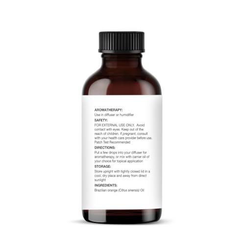 Image of Majestic Pure Brazillian Orange Essential Oil for Diffuser - 1 Fl Oz | 100% Pure and Natural Essentials Oils for home fragrance, diffuser use, massage, DIY candles, DIY soaps, Aromatherapy
