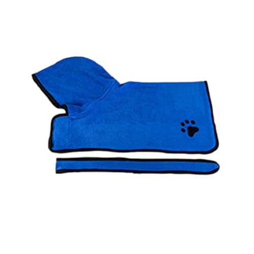 Mllepjdh Albornoz absorbente para perro, toalla de baño para mascotas, abrigo de baño de secado rápido, bata de baño suave para perros grandes, ropa para mascotas, bata de baño absorbente para
