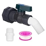 raccord pvc haute temperature Construction robuste : fabriqué à partir de matériau PVC, ce robinet de réservoir de pluie est résistant aux fissures, à l'écaillage et à la rouille, performance fiable en toutes saisons.