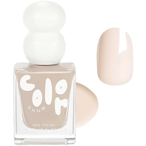 Nail Varnish Oat Nude Nail Polish Quick Dry & Long Lasting Creamy Oatmeal Nude Nails Polish - No Need UV Nails Varnish Pure Milk Tea DIY Manicure Water-Based Formula Expressing Your Creative Side