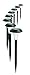 Pure Garden 82-5629 Solar Powered Outdoor Lights LED Stake Spotlight Fixture, 13.5