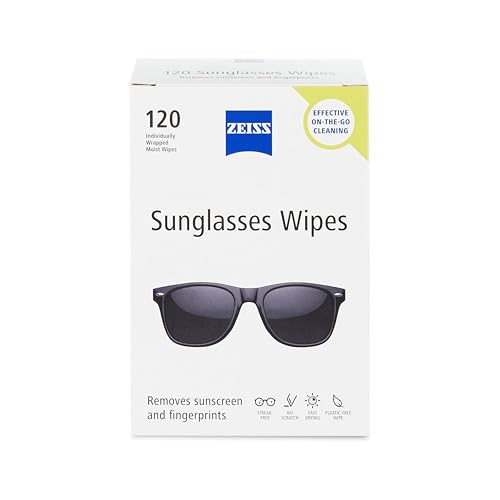 Image of ZEISS Pre Moistened Sunglasses Cleaning Wipes 120 Count