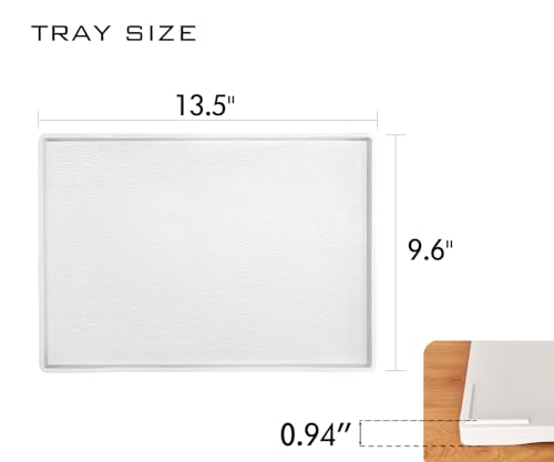 Plateau de service blanc rigide pour éviter les taches de café et thé - 7