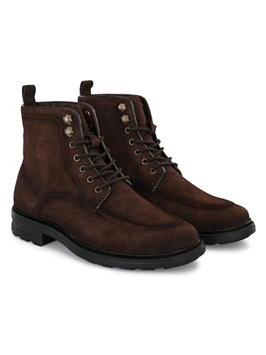 Image of San Frissco Men's Sneaker High Top Ankle Boots for Hikking and Trekking|Round Toe Soft Insole Lace Up Shoes Anti Slip Resistant|Ultra Durable Elegant with Cushioned Footbed