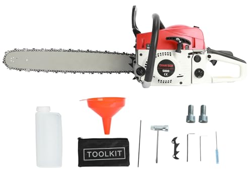 Gas Powered Chainsaw, 58cc 3.2-HP, 2-Cycle Engine...