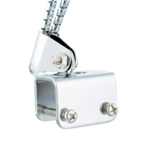 United Pacific Chrome Curb Feelers, Universal Fit, Helps To Prevent Curb Damage To Your Wheels, Curb Whiskers, Old School Style - One Set (Pack Of 2) #TOP4