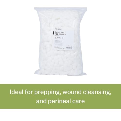 McKesson Cotton Balls Bulk, 100% Pure Cotton Balls for Face, 2000 ct | Nail Polish Remover, Makeup - image 4