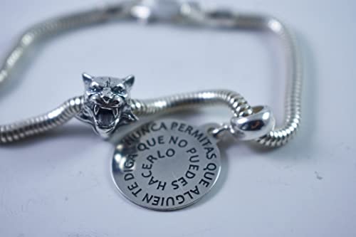 Abalorio Tigre Edea´S charm original de plata para pulsera de mujer 4