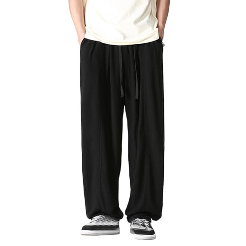 Pantalon coupe ample homme à taille élastique contre l'inconfort quotidien
