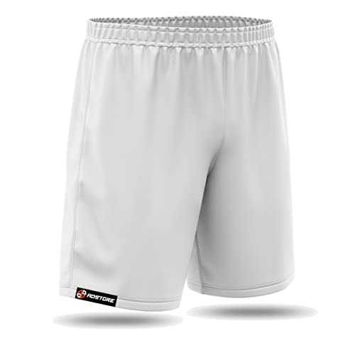 Calção Short de Futebol Adstore Branco Academia Corrida Bermuda Shorts (XGG)