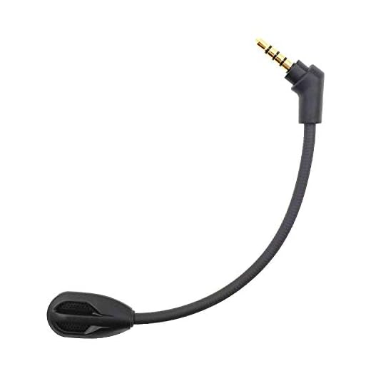 sciuU Micrófono Boom Mic compatible con Kingston HyperX Cloud Flight / Flight S Cascos de Gaming inalámbricos HX-HSCF-BK, Micrófono flexible cancelación de ruido con Conector de 3,5mm