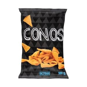 "Conos sabor bacón y queso Hacendado Paquete 100 g Pack 2"