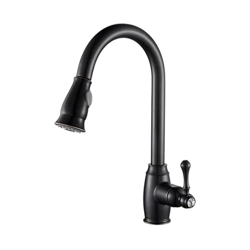 Grifo de lavabo extraíble y giratorio de cobre 5
