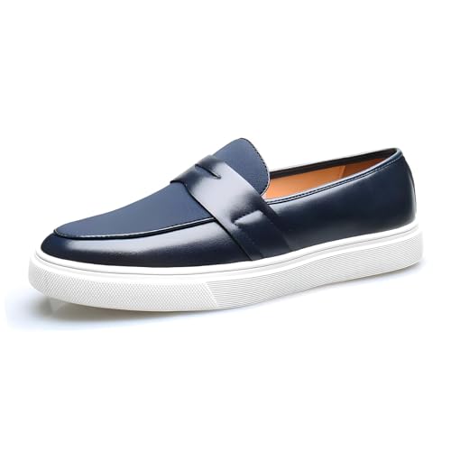 Men's Loafers Dress Shoes PU Leather Slip On Casual Driving Penny Loafer for Men