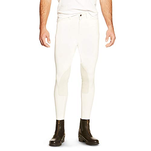 Ariat 1001238340L Men's Olympia Knee Patch Breech White 40L