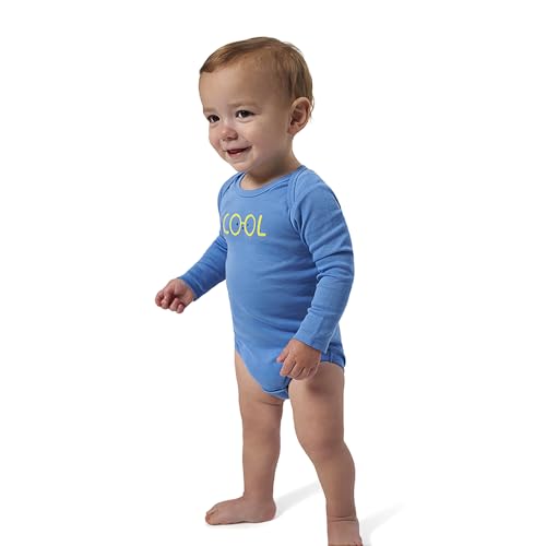 Image of Onesies Brand Unisex Baby 6-Pack Long Sleeve Bodysuits - Breathable Cotton One-Piece Outfits for Newborns & Infants