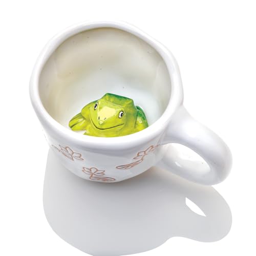 Taza Peeking at You con diseño de rana miniatura 4