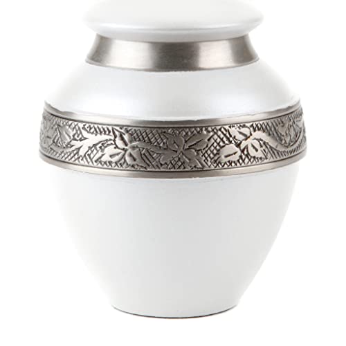 Urns UK "Swindon Urna funeraria, Color Blanco Cover