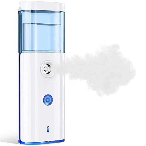 Nano Facial Mist, Portable USB Rechargeable Mini Facial Steamer Handy Cool Mist Sprayer, Moisturizing for Skin Care, Makeup