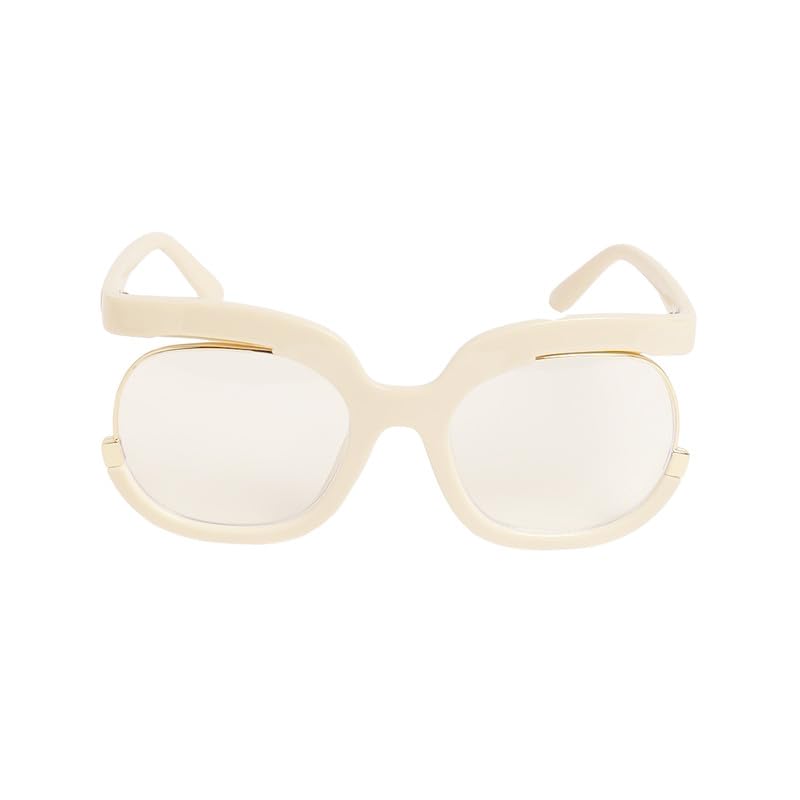 haute sauce Women's The Hanging Butterfly Sunglasses For Casual Wear | One-Size | Ivory White Polycarbonate Frame | Clear Polarized Lens | Full Rim | Eyewear For Woman & Girls-picture-13