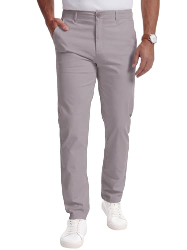 YYIDATON Herren Performance Chino Pants Baumwolle Stilvolle Stoffhose Chinohose Bequeme Freizeit Business Hose für Männer