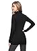 LE VONFORT Womens Turtlenecks Long Sleeve Stretch Casual Snow Thermal Shirts Black Large