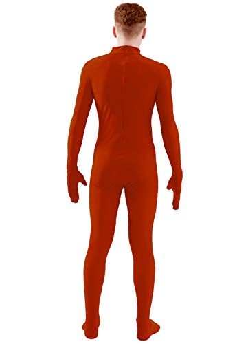 Image of Ensnovo Mens Mock Neck Full Body Unitard Spandex Zentai Suits Costumes
