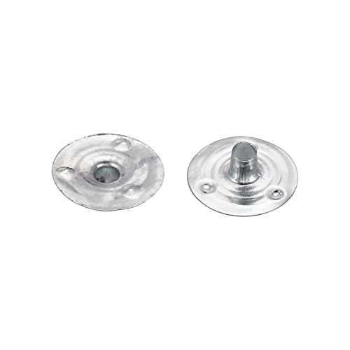 PATIKIL 12.5mm Metal Candle Wick Sustainer Tabs, 150 Pack Candle Wick Base Stand for Candle Making DIY Silver - Image 4