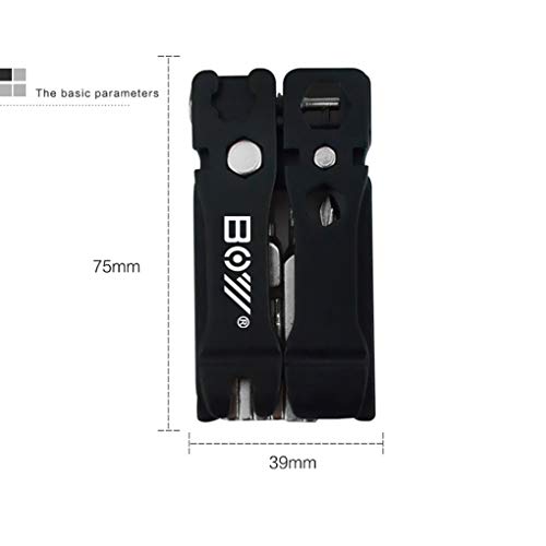 19 In 1 Bike reparatieuitrustingen Keychain Removal Tools schroevendraaiers bandenlichter Wrench Fiets Folding Multi… - Image 6