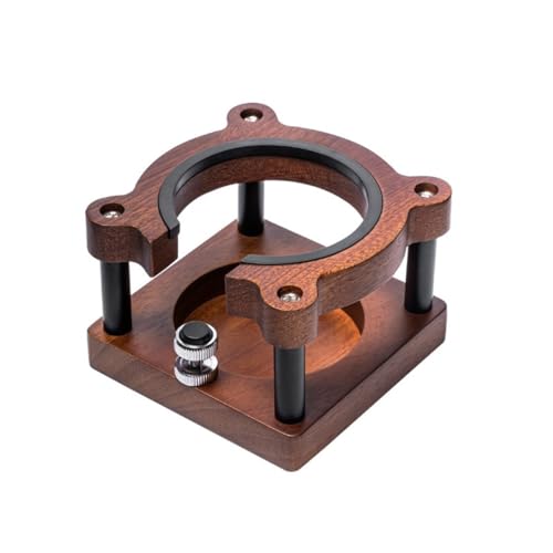 EpheyFIF Base per manomissione caffè per macchina da caffè espresso regolabile in legno stazione di pressatura per caffè Design leggero Base per manomiss