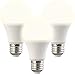 Produktbild Luminea LED Lampen Radar: 3er-Set LED-Lampen, Lichtautomatik, Radarsensor, 900 lm, E27, warmweiß (LED Birne Bewegungsmelder)