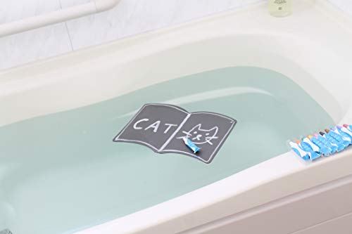 Kitpas Bathtub Crayons With A Drawing Board For Kids Ages 3+, Bright Colors, Easily Washable With A Wet Sponge, Set Of 1-White Kitpas For Bath Crayons, 1-Book-Shaped Board #TOP3