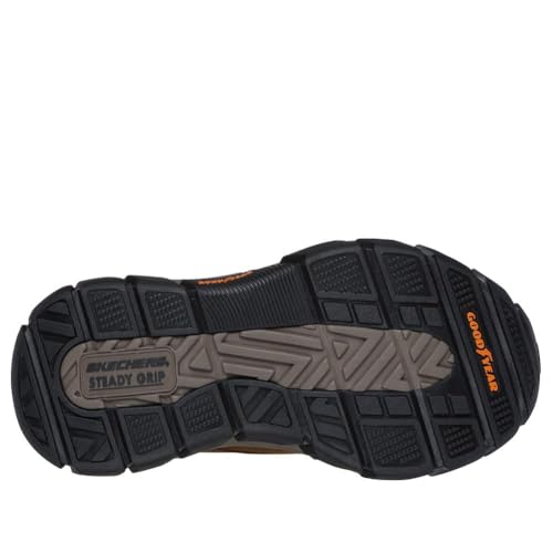 Image of Skechers Men's Respected - Garrett Leather Round Toe Bungee Lace Slip-Ins