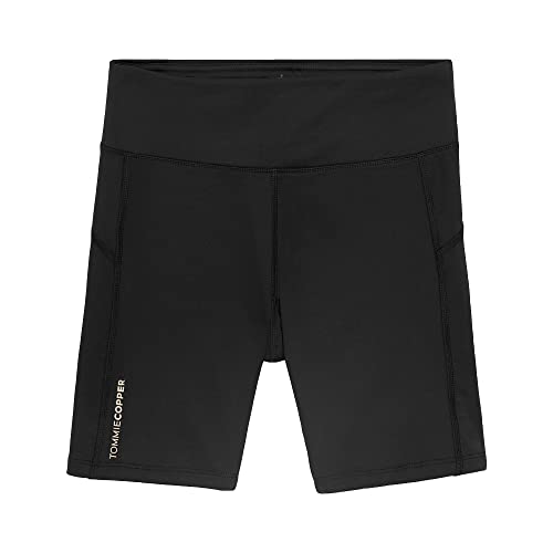 Tommie Copper Women’s Performance Compression Shorts | Breathable, Wicking Activewear for HIPS, Glutes & Thigh Muscle Support - Black - Large