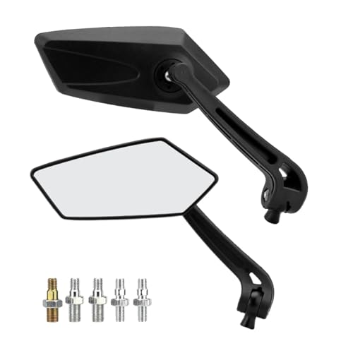 Espejos para motocicleta y patinete ajustables con diseño giratorio de manillar