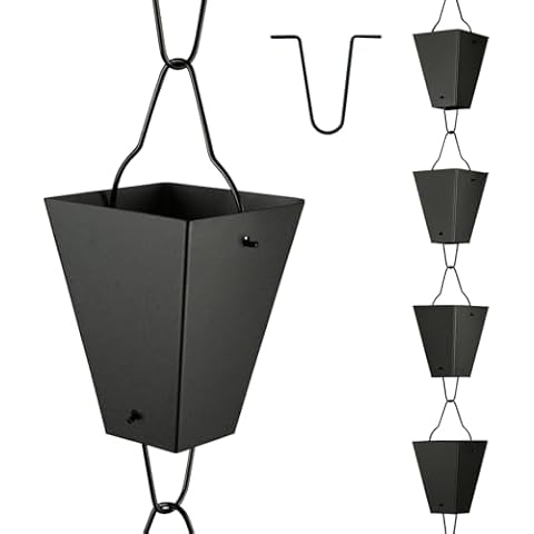 TE DEUM Square Link Rain Chain Cover