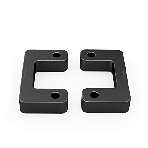 Front Lower Leveling Kit - 2.5In Lift - Compatible With 2007-2020 Chevrolet Silverado Suburban Tahoe Gmc Sierra 1500 Yukon 2Wd 4Wd 4X4, 2007-2013 Chevy Avalanche - 2.5 Inch Lift Black Steel Mount #TOP2