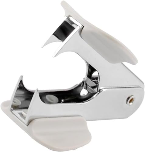 Removedor de grampos estilo pinho de aço branco para removedores de grampos 24/6, 26/6, material esc