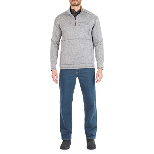 Smith's Workwear Men's 1/4 Zip Sweater Fleece Jacket4