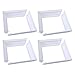 MLWSKERTY Easily Clip Post Trim 4x4Inches White Skirts for Deck and Porch Post Base Post Skirt No Tool Required (4Pcs)