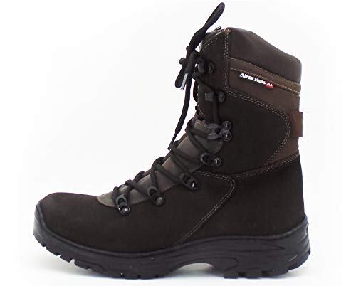 Bota Coturno Militar Com Zíper Lateral Cano Médio Couro