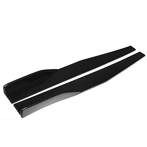 AUTO MT Universal JDM 75cm 2PC Left/Right Rocker Splitters Diffuser Winglet Wings Bumper Kit Side Bumper Lip Splitter Bumper Splitter Spoiler