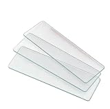 50 Stück 25 x 76 mm leere Mikroskop-Glasobjektträger, einseitig mattierte Objektträger
