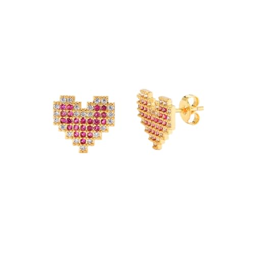 Boucles d'oreilles puces lune argent zircones fantaisie