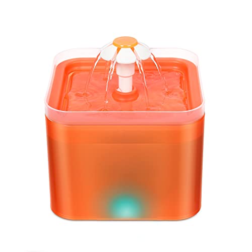Fuente de agua automática para gatos 2L con grifo floral