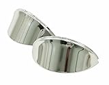 Headlight Eyebrow, Stainless Steel Smooth, Sold As Pair, Compatible with Dune Buggy