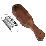 FUNOMOCYA Gemüsereibe mit Holzgriff Multifunktionale Käsereibe für Gemüse Kartotten und Kartoffeln Küchengerät für Zuhause und Restaurant zu Reinigen und Effizient der Anwendung